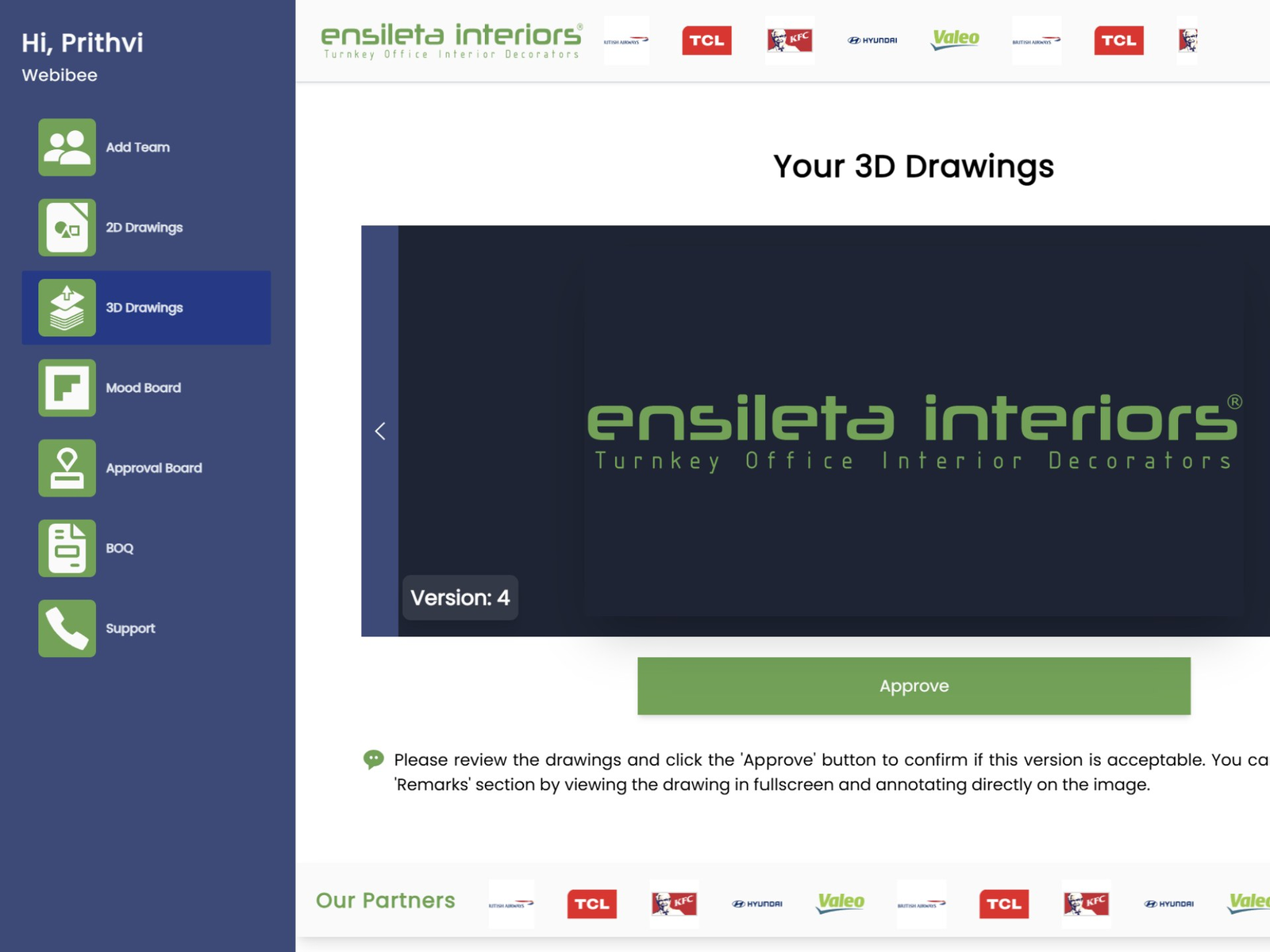 ensileta dashboard